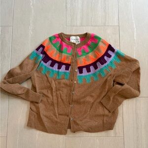 Jumper 1234 Rick Rack Cashmere Cardigan in a caramel Size 2